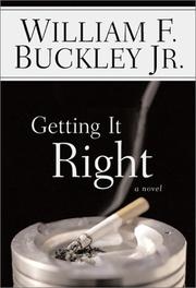 Cover of: Getting it right: a novel