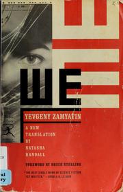 Cover of: We by Евгений Иванович Замятин