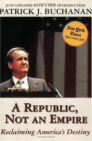 Cover of: A republic, not an empire