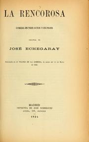 Book: La rencorosa By JosÃ© Echegaray