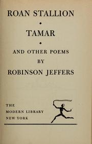 Cover of: Roan stallion, Tamar and other poems