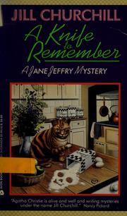 Cover of: A knife to remember: a Jane Jeffry mystery