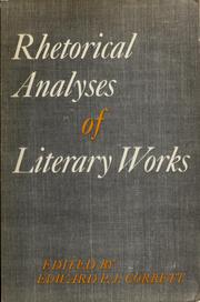 Cover of: Rhetorical analyses of literary works by Edward P. J. Corbett