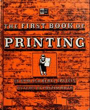 Cover of: The first book of printing