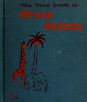 Cover of: The true book of African animals