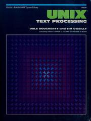 Cover of: UNIX text processing by Dale Dougherty