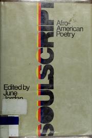 Cover of: Soulscript: Afro-American Poetry