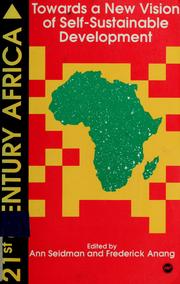 Cover of: Twenty-first-century Africa by Ann Willcox Seidman, Frederick Anang, Beverly Carolease Grier