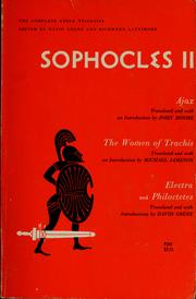 Cover of: Sophocles II by Sophocles