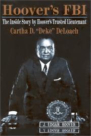Cover of: Hoover's FBI by Cartha DeLoach