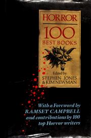 Cover of: Horror 100 Best Books by Stephen Jones, Kim Newman