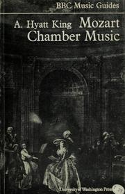 Cover of: Mozart chamber music by King, A. Hyatt