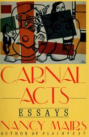 Cover of: Carnal acts: essays