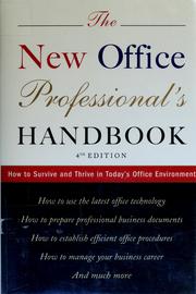 The new office professional's handbook by Editors of The American Heritage Dictionaries