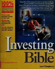 Cover of: Investing bible