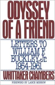 Odyssey of a friend by Whittaker Chambers