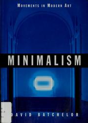 Cover of: Minimalism by David Batchelor