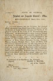 Special orders, no. 26 by Georgia. Adjutant and Inspector General's Office