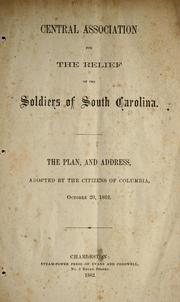Cover of: The plan, and address, adopted by the citizens of Columbia, October 20, 1862