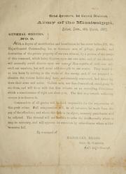 Cover of: General orders, no. 9 by Confederate States of America. Army of the Mississippi. Corps, 2nd