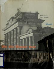 Cover of: Wo die Mauer war