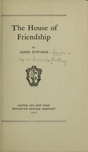 Cover of: The house of friendship