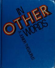 Cover of: In other words, a junior thesaurus