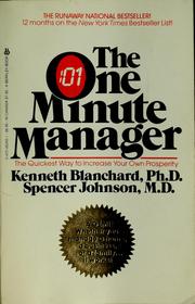 The One minute manager by Kenneth H. Blanchard