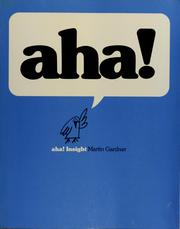 Cover of: Aha! Insight by Martin Gardner