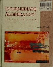 Cover of: Intermediate algebra: with early functions