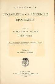 Cover of: Appletons' cyclopædia of American biography