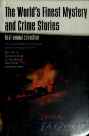 Cover of: The world's finest mystery and crime stories