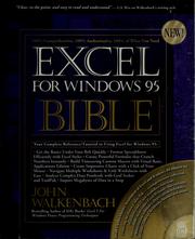 Cover of: Excel for Windows 95 bible by John Walkenbach