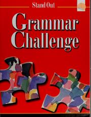Stand out grammar challenge 1. by Robert Jenkins, Staci Sabbagh