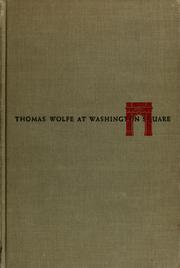 Cover of: Thomas Wolfe at Washington Square