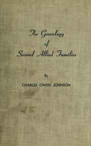 Cover of: The genealogy of several allied families: Frazer,Owen, Bessellieu, Carter, Shaw, Wright, Landfair, Briggs, Neill, Tidwell, Johnson, and others.
