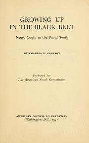 Cover of: Growing up in the black belt: Negro youth in the rural South