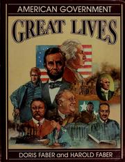Cover of: Great lives: American government