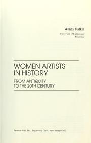 Cover of: Women artists in history: from antiquity to the 20th century