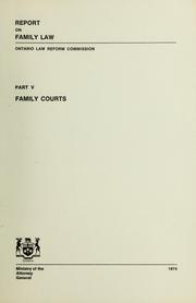 Cover of: Report on family law. --