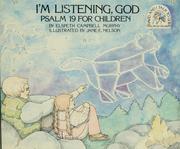 Cover of: I'm listening, God: Psalm 19 for children