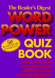 Cover of: Word Power Quiz Book