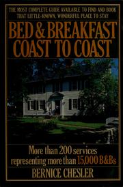 Cover of: Bed and Breakfast USA 1987 by Bernice Chesler