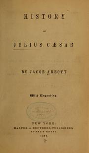 Cover of: History of Julius Cæsar