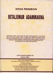 Cover of: Kitab primbon Atassadhur adammakna.