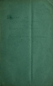 Cover of: Speech of R. W. Thompson, of Indiana, on the slavery question.: Delivered in the House of representatives, January 25, 1849.