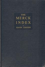 The Merck index by Martha Windholz