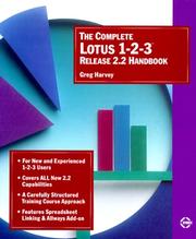 Cover of: The complete Lotus 1-2-3 release 2.2 handbook by Greg Harvey
