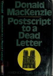 Cover of: Postscript to a dead letter.