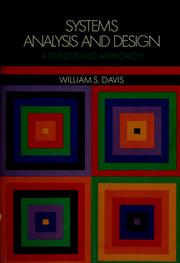 Cover of: Systems analysis and design: a structured approach